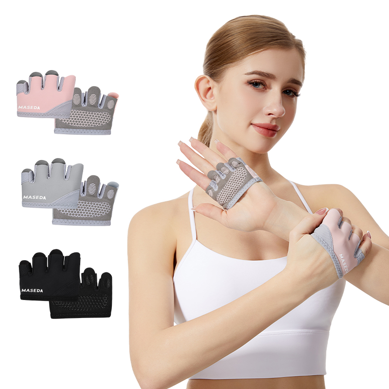 Pilates Is Yoga - Paar Fitness-Fingerlose Handschuhe: Anti-Blasen-Sporthandschuhe für Pilates