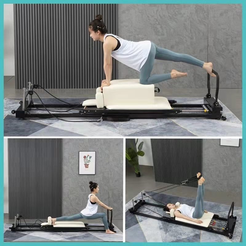 Pilates Yoga Equipment - Pilates-Ausrüstung: Faltbares Pilates-Bett für Zuhause, Gleitendes