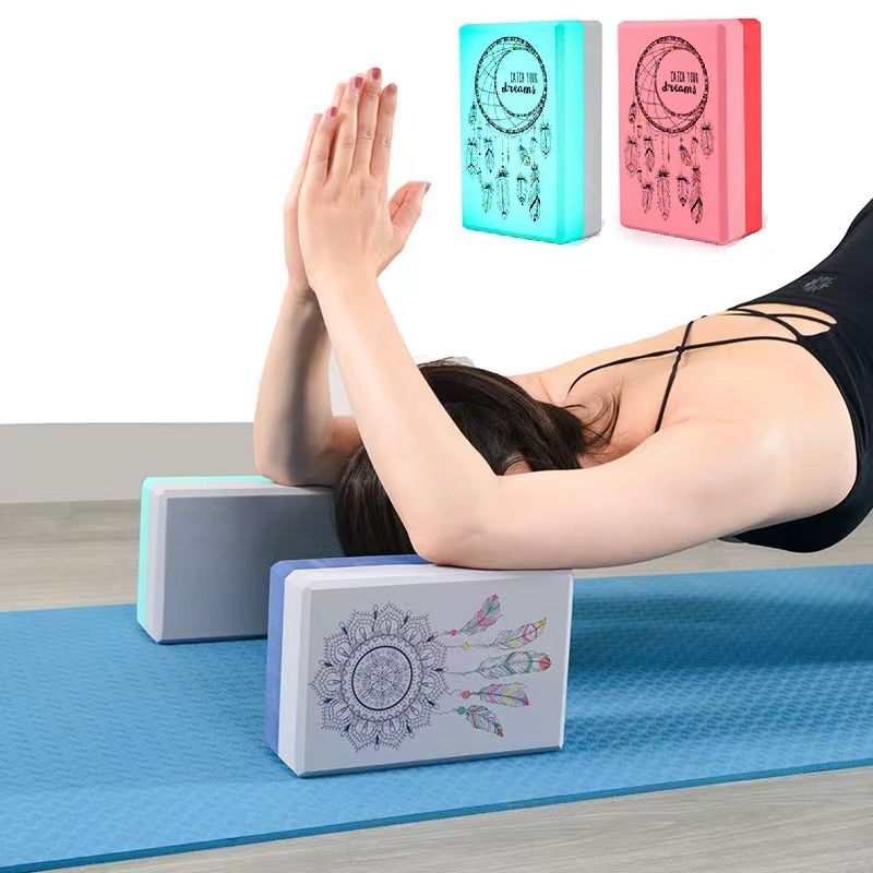 Pilates Yoga Block - Zwei Farben Eva Yoga Blöcke Fitness