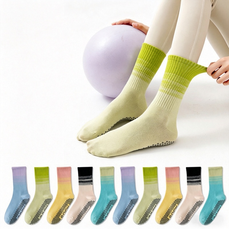 Pilates Is Yoga - Dreamlikelin 1 Paar Damen-Yoga-Socken, Wadenlange Socken