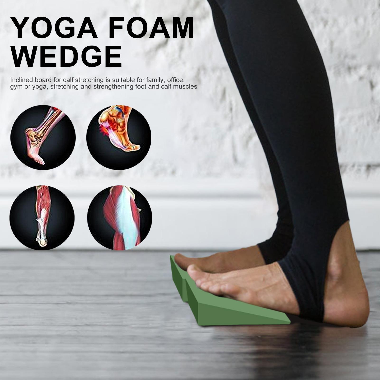 Pilates Yoga Block - Yoga-Keilblöcke aus EVA-Schaumstoff, Yoga-Keil-Streckbretter, Übungs-Yoga-Block, Pilates-Keil,