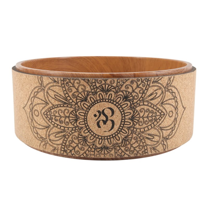Yoga Wheel Dharma - A65G-Kork-Yoga-Rad für Yoga-Posen und Rückbeugen, mit