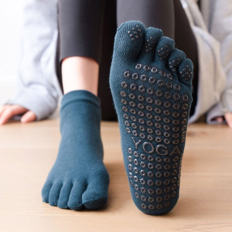Pilates Yoga Fitness - Anti-Slip Frauen Pilates Socken Fünf Zehen