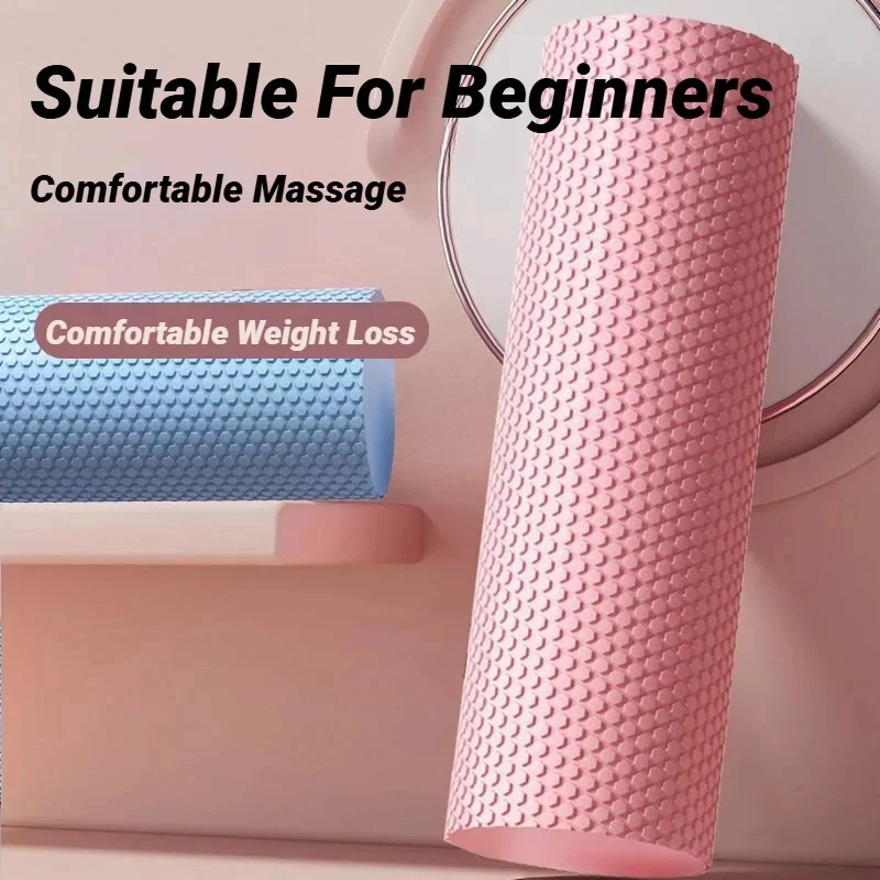Pilates Yoga Equipment - Sechseckige EVA-Schaumstoff-Yoga-Rolle, 10 cm × 30