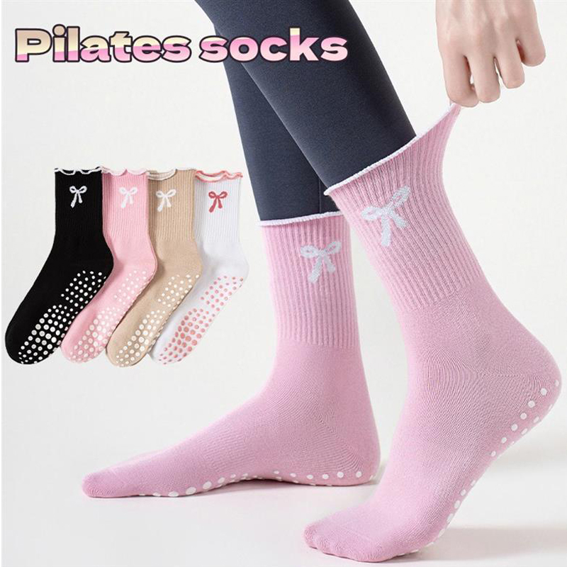 Youtube Yoga Pilates - Dreamlikelin 1 Paar Damen-Pilates-Socken, rutschfeste, professionelle