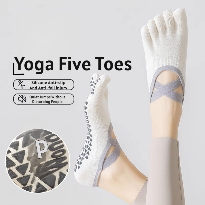 Pilates Is Yoga - Sommerliche dünne Fünf-Finger-Yoga-Socken, speziell für Indoor-Sportarten,