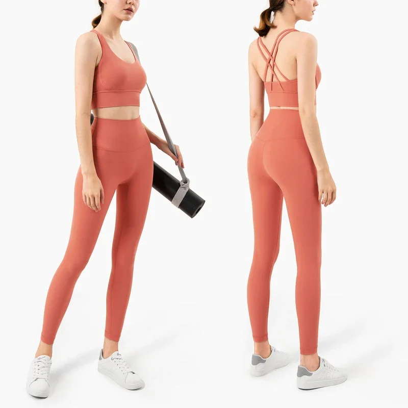 Pilates Yoga Legging - Sommer Neue 2-teilige Yoga-Kleidung Damen-Trainingsanzug Sportlich