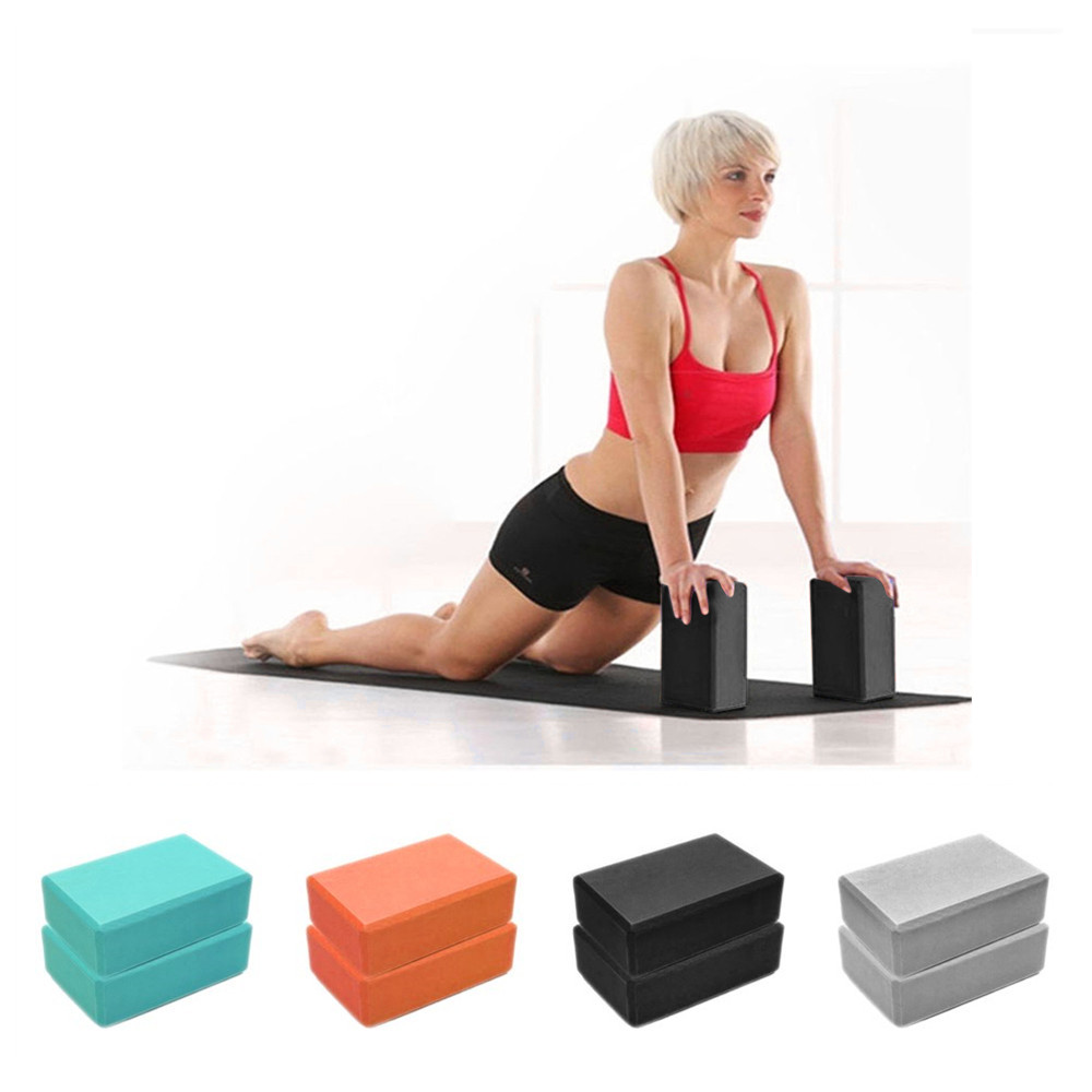 Pilates Yoga Block - Farbiger EVA-Yoga-Blockstein, rutschfeste Körperformung, Gesundheitstraining, Sport,