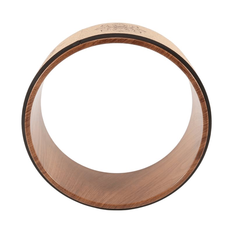 Yoga Wheel Dharma - Preisgünstiges Kork-Yoga-Rad für Yoga-Posen und Rückbeugen,