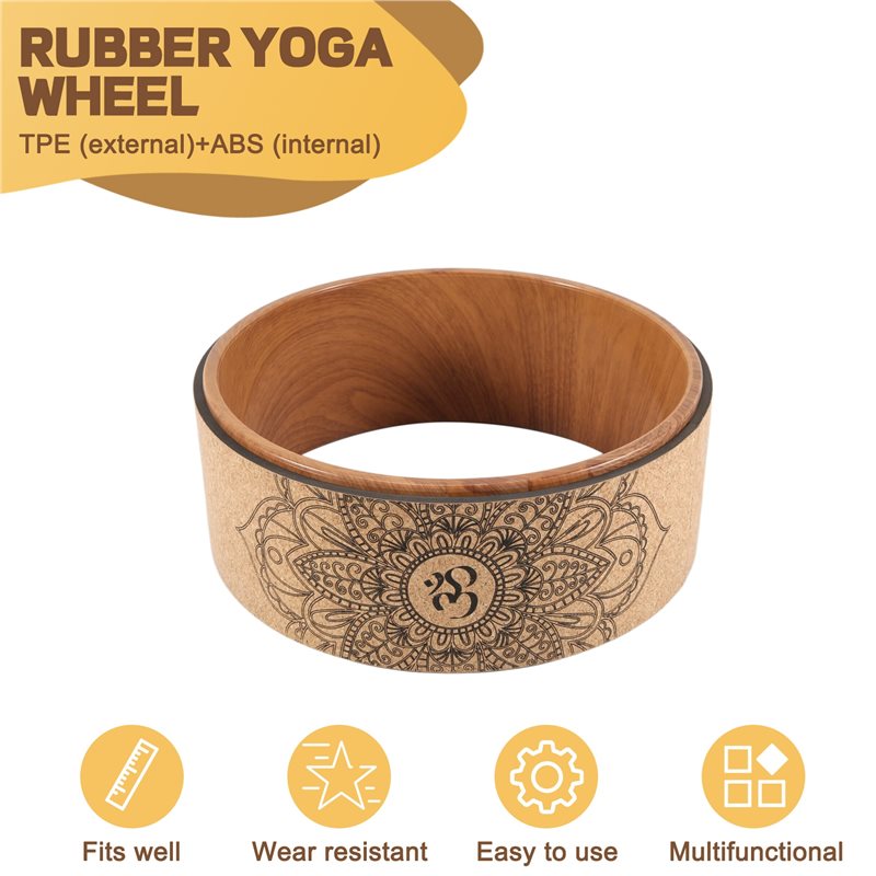 A65G-Kork-Yoga-Rad für Yoga-Po – Yoga Wheel Dharma Bewertung und Preis