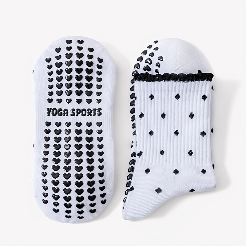 Damen-Yoga-Socken in Weiß mit  – Pilates Yoga And Barre Bewertung und Preis