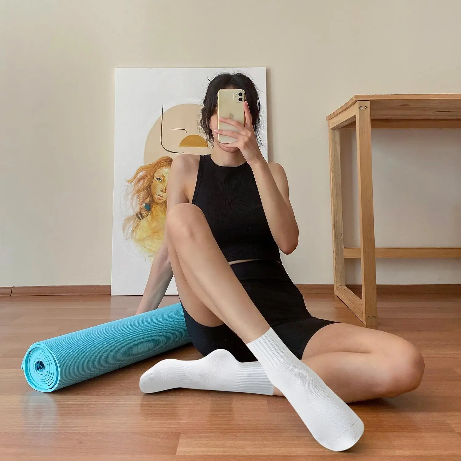 4 Paar Damen-Yoga-Socken, einf – Pilates Is Yoga Bewertung und Preis