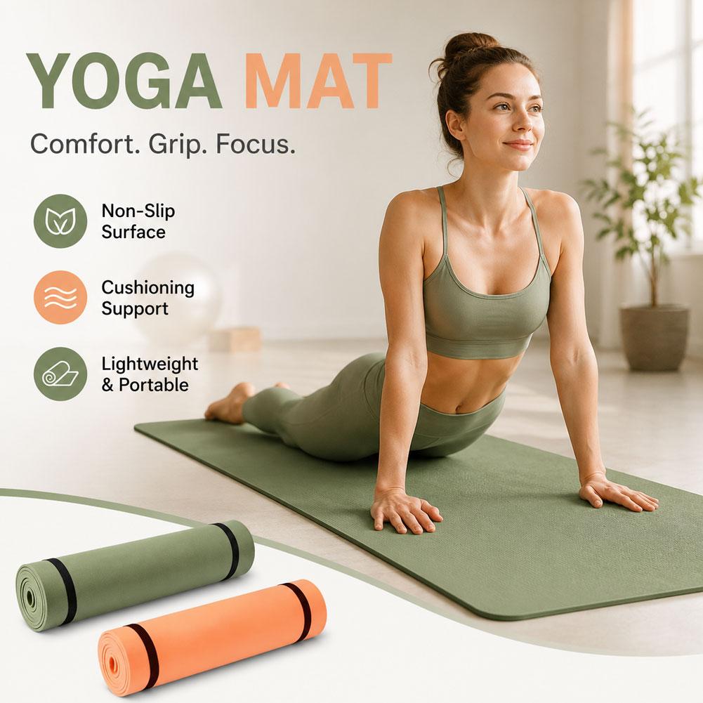 Dicke Yogamatte, rutschfeste S – Pilates Yoga Mat Thickness Bewertung und Preis