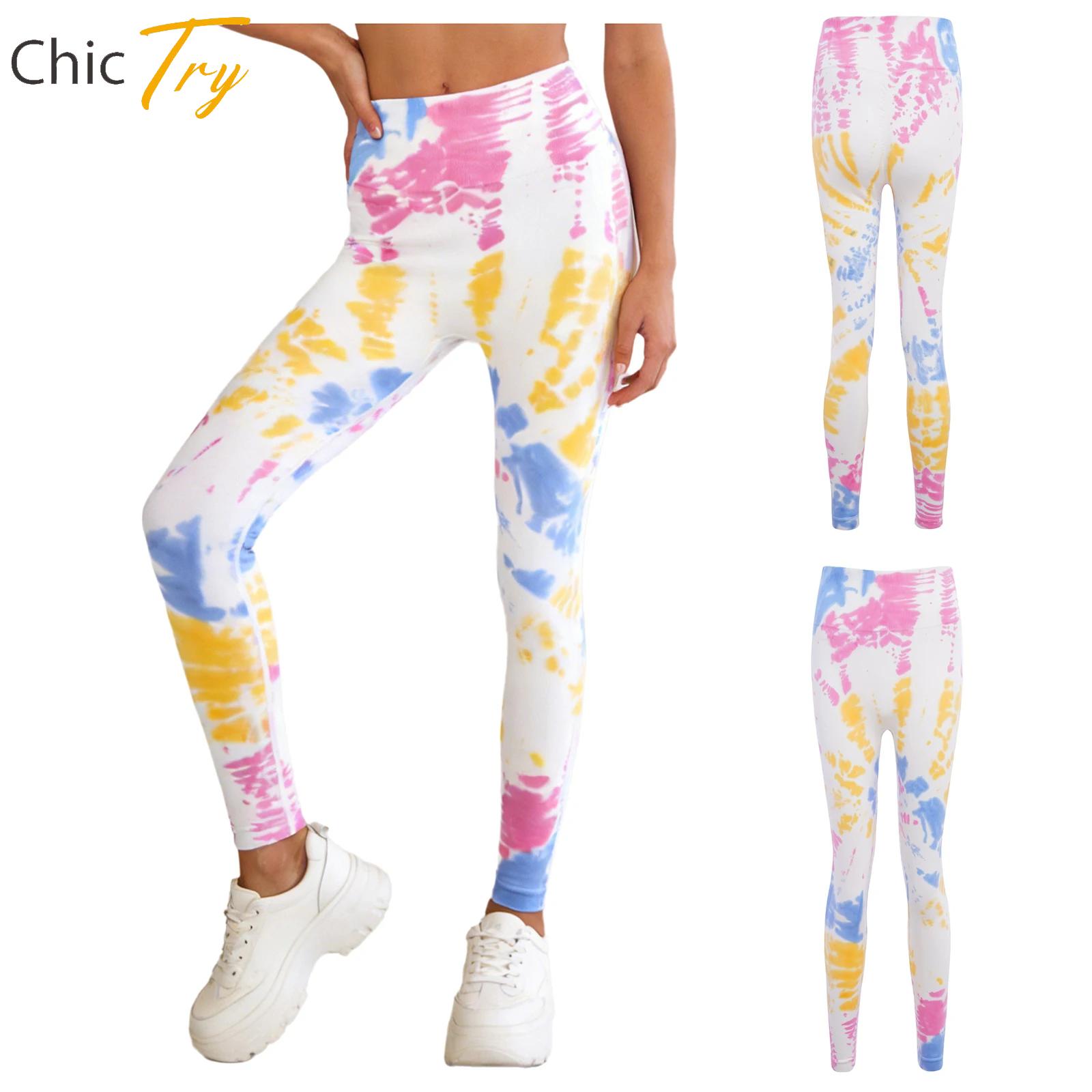 Damen-Leggings mit Batikmuster – Pilates Yoga Legging Bewertung und Preis