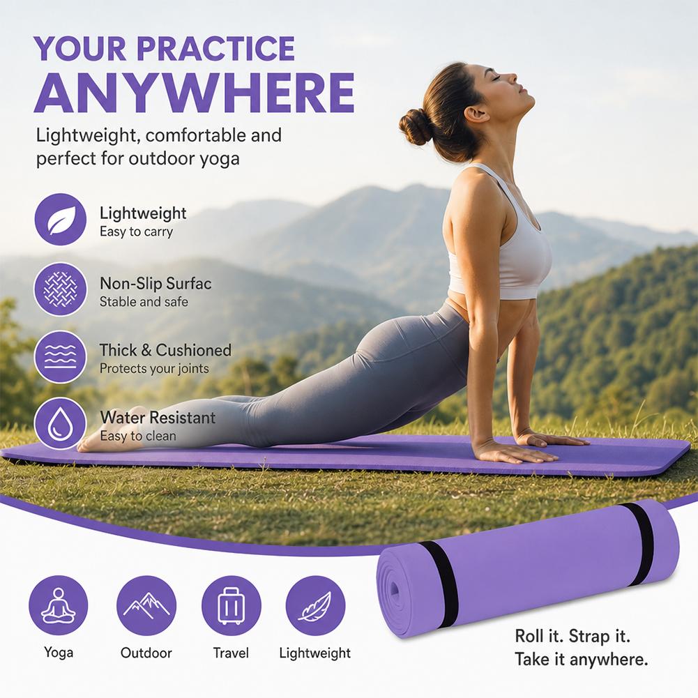 1/2 Stück dicke Yogamatte, rut – Pilates Yoga Mat Thickness Bewertung und Preis